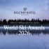 World Ski Awards 2026 nomination graphic featuring Hilltop Hotel Iso-Syöte as a nominee for Finland's Best Ski Boutique Hotel.